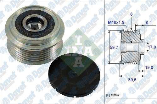 INA 535006510 Alternator Kasnagi Astra G-H Corsa C-D 1.7cdti